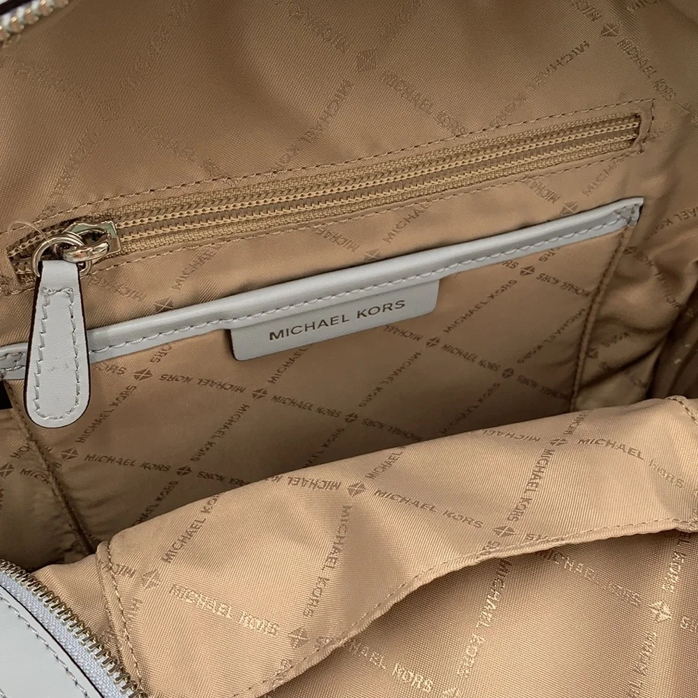MICHAEL KORS JET SET GIRLS JAYCEE MEDIUM BACKPACK BRIGHT WHITE/ BLUE COL… - Picture 12 of 16